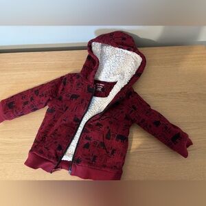 Joe Fresh fleece zip up 12-18 months